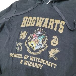 Harry Potter Hogwarts Black & White Hoodie Sweatshirt Top Size: 1X